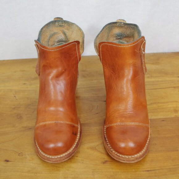 USA Made Timberland Boot Company Brown Leather Buckle Strap Ankle Boots - Picture 10 of 11